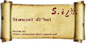 Stanczel Ábel névjegykártya